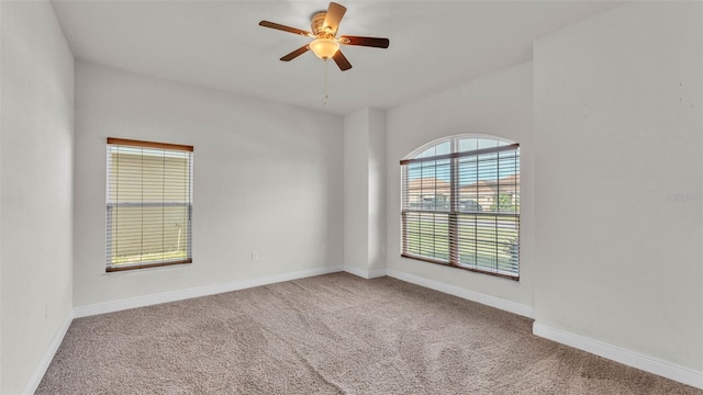 1156 Normandy Heights Cir, Winter Haven, FL 33880 - empty room with carpet flooring and ceiling fan
