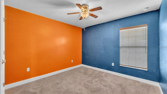 1156 Normandy Heights Cir, Winter Haven, FL 33880 - unfurnished room featuring ceiling fan, carpet floors, and a smoke detector
