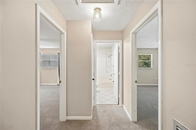 335 W Cummings St, Lake Alfred, FL 33850 - corridor featuring a textured ceiling and carpet flooring