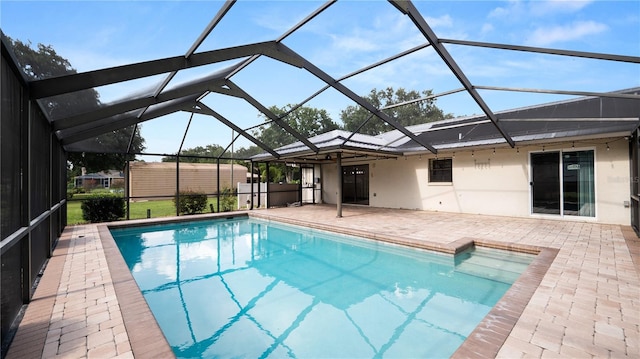6504 Hereford Dr, Lakeland, FL 33810 - outdoor pool with a patio and a lanai