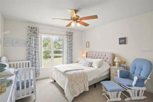3999 Whistlewood Cir, Lakeland, FL 33811 - bedroom featuring carpet and ceiling fan