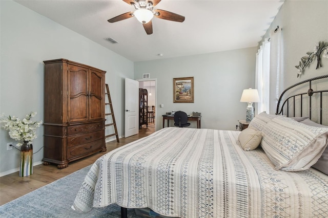 1933 Griffin Trl, Bartow, FL 33830 - bedroom featuring wood finished floors and a ceiling fan
