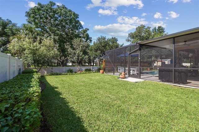 1933 Griffin Trl, Bartow, FL 33830 - fenced backyard with a lanai and a patio