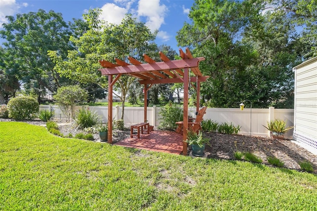 1933 Griffin Trl, Bartow, FL 33830 - view of yard featuring a pergola and a patio