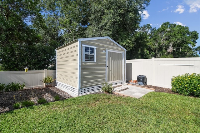 1933 Griffin Trl, Bartow, FL 33830 - view of shed with a fenced backyard