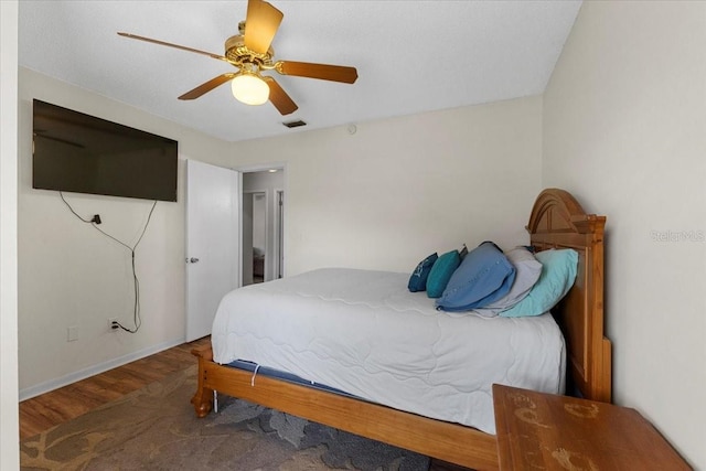 512 Hilldale Rd, Brandon, FL 33510 - bedroom featuring wood finished floors and ceiling fan