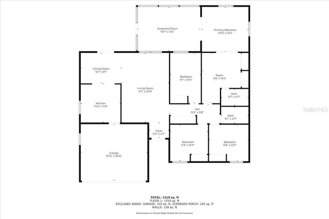512 Hilldale Rd, Brandon, FL 33510 - view of room layout