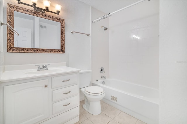 1836 N Crystal Lake Dr Unit 11, Lakeland, FL 33801 - bathroom featuring vanity, shower / bathtub combination, and tile patterned floors