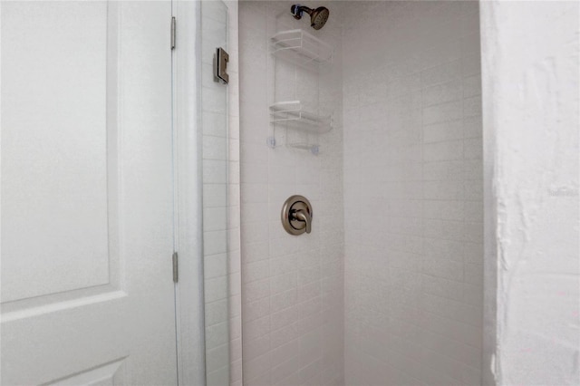 room details featuring tiled shower