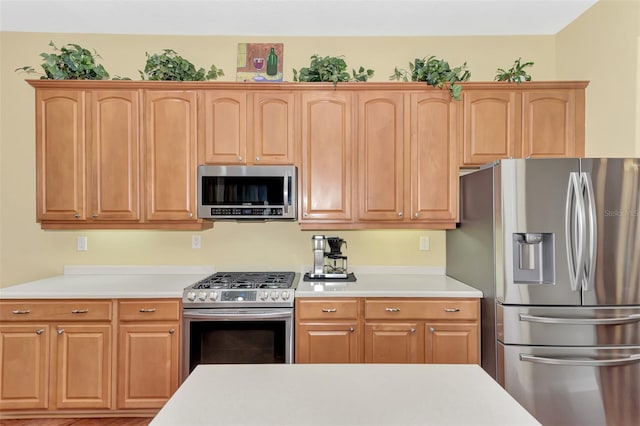 kitchen with appliances with stainless steel finishes