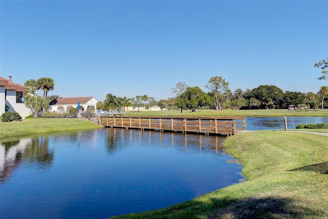 view of water feature