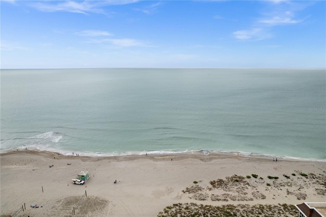 water view with a view of the beach