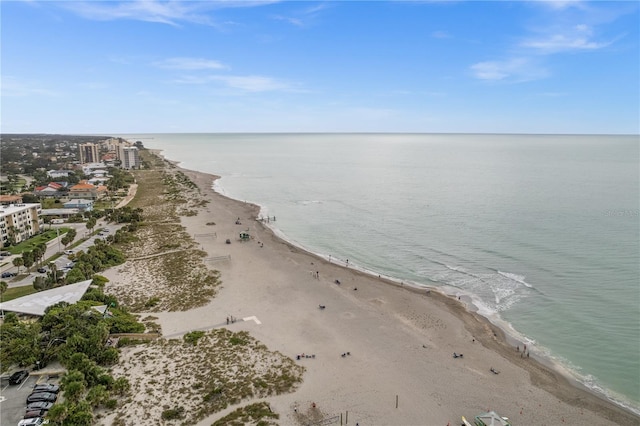 property view of water with a view of the beach