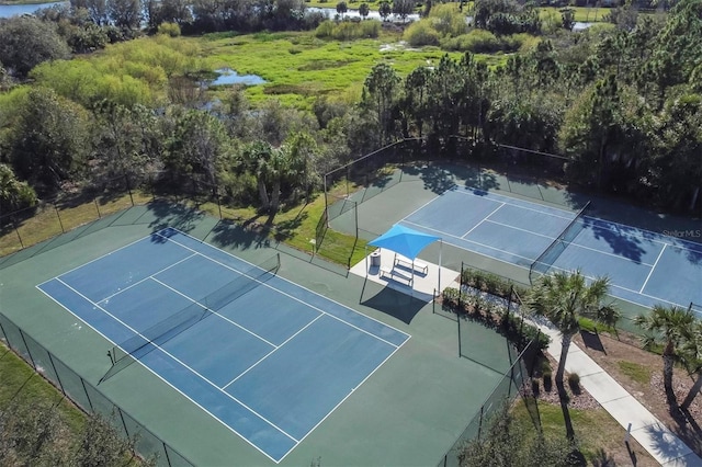 view of tennis court