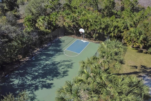 view of basketball court