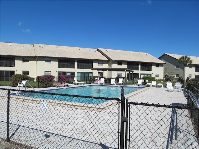 view of pool with a patio