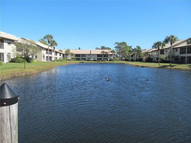 view of property view of water