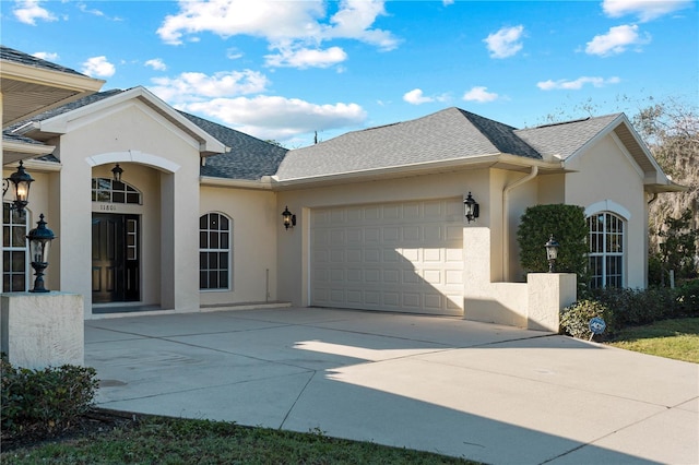 ranch-style house with a garage