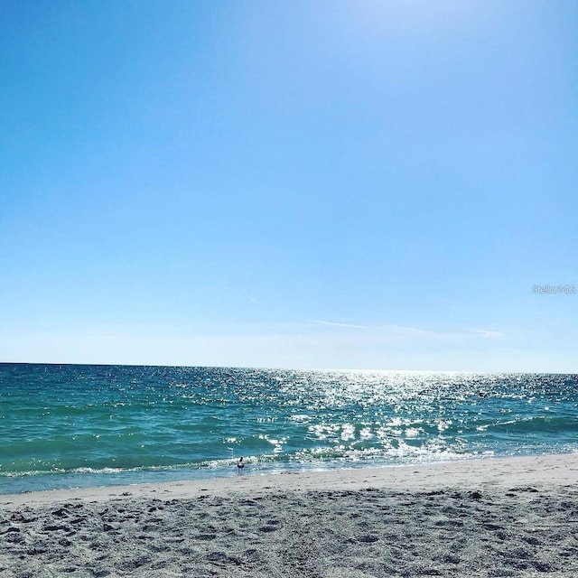 property view of water with a view of the beach