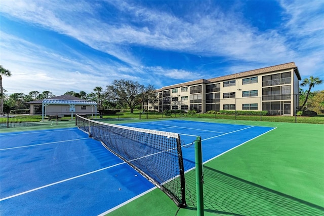 view of tennis court