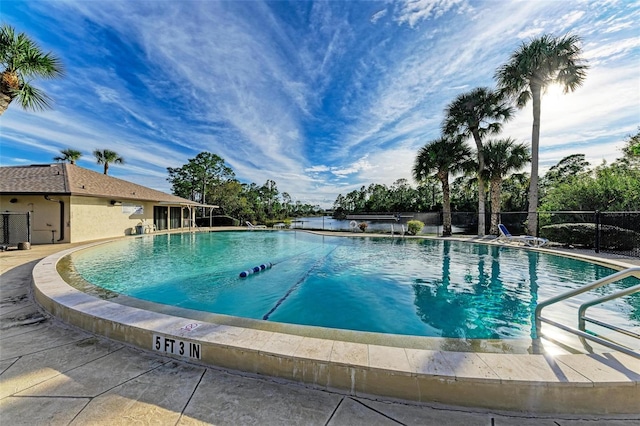 view of pool with a patio