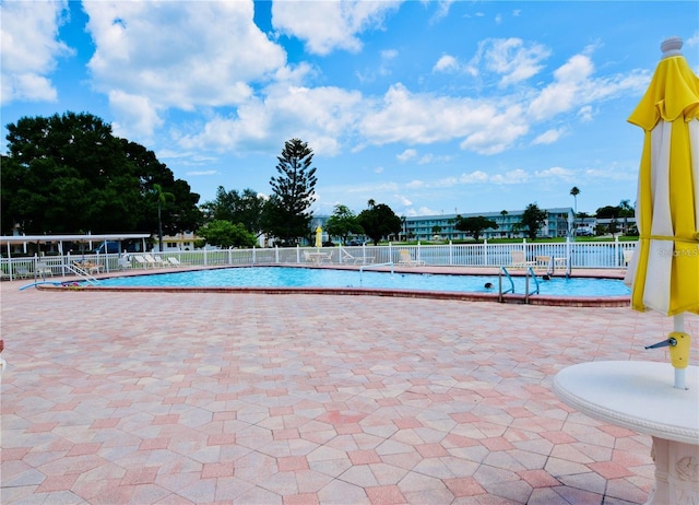 view of pool with a patio