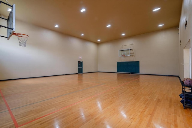 view of basketball court