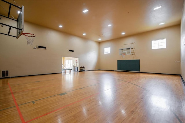 view of basketball court