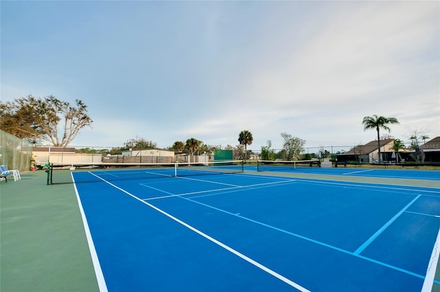 view of sport court