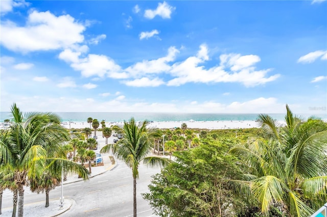 water view with a beach view