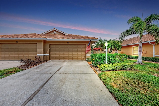 view of front of home featuring a garage