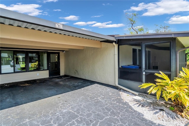 exterior space featuring a patio