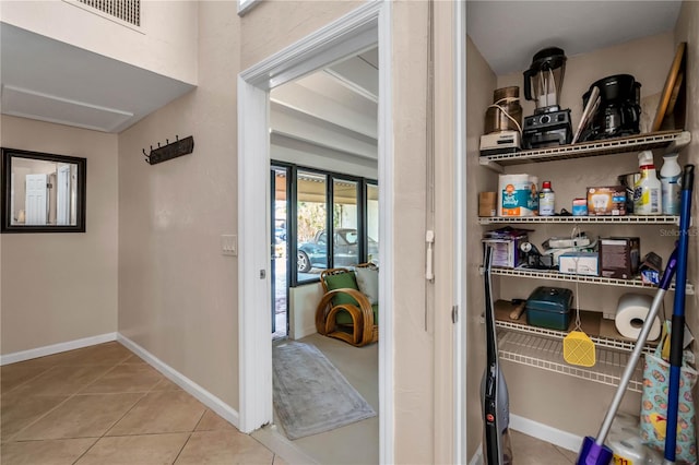 view of pantry