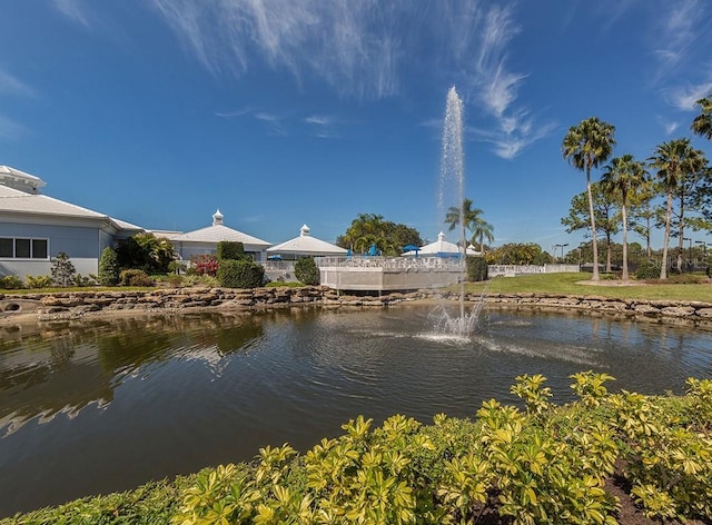 view of water feature