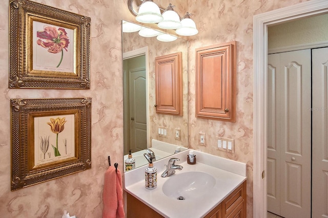 bathroom with vanity