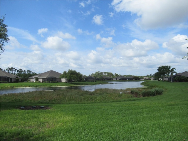 view of property view of water