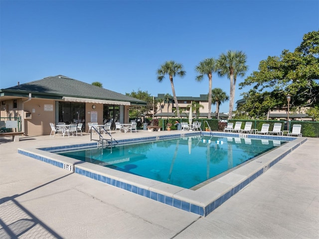 view of pool with a patio