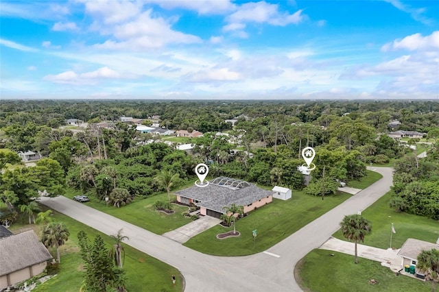 birds eye view of property