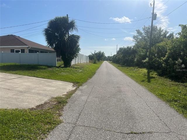 view of road