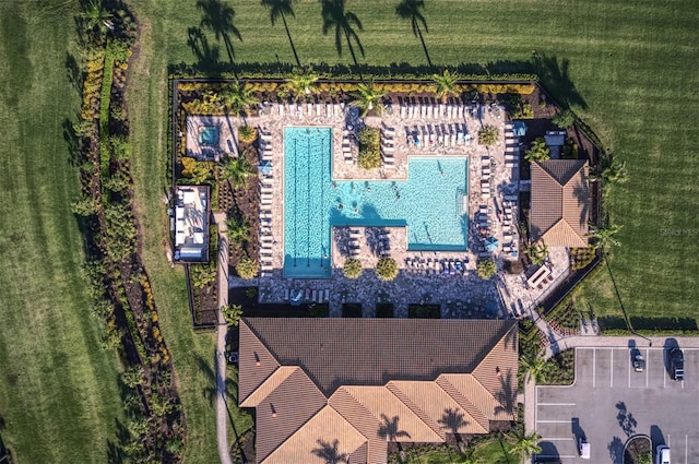 birds eye view of property