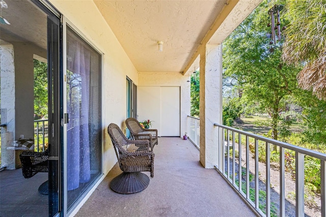 view of balcony