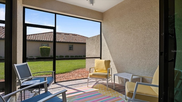 view of sunroom / solarium