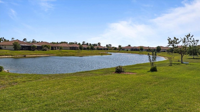 view of property view of water