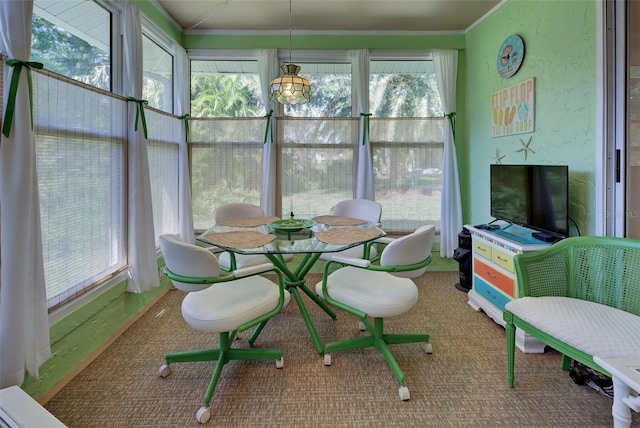 sunroom with a wealth of natural light