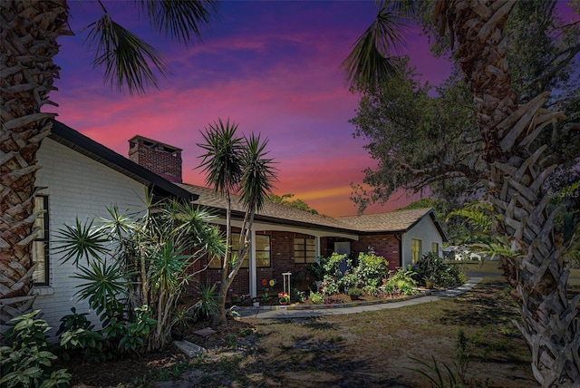 view of front of home