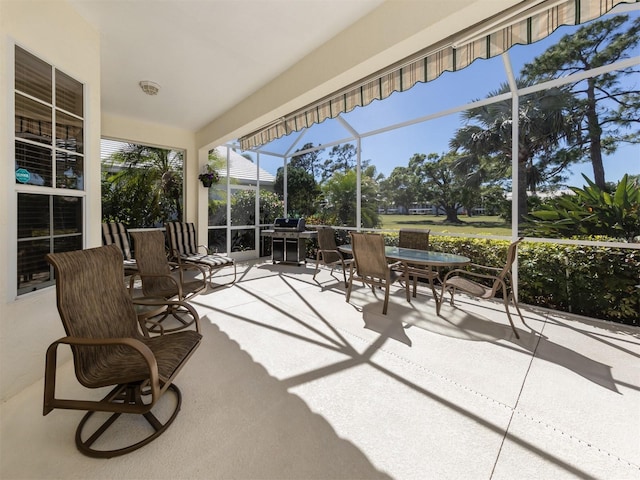 view of sunroom / solarium