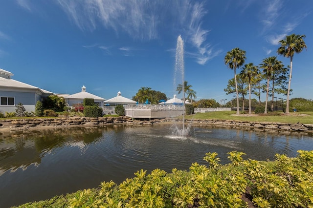 view of water feature