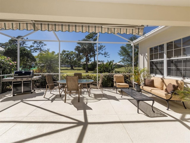 view of sunroom / solarium