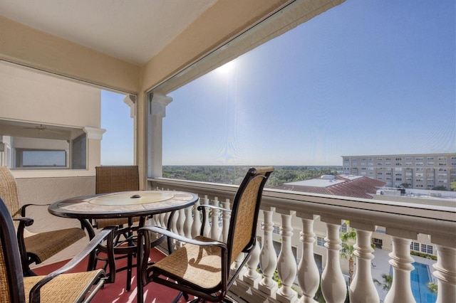 view of balcony