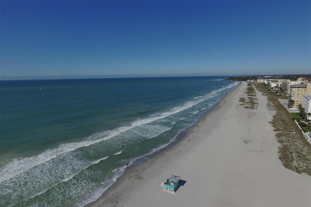 water view featuring a beach view